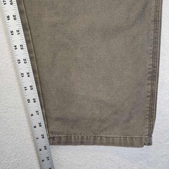 Craftsman Carpenter Pants Men 34x30 Brown Canvas Workwear Utility Skater y2k - Picture 8 of 12